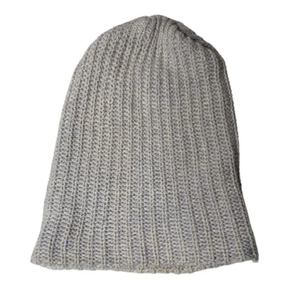 Love Your Melon Knitted Light Purple and Cream Beanie Hat.